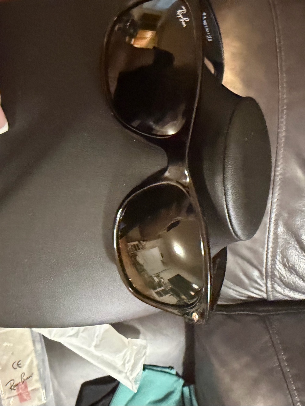 New Ray-Ban Frame Sunglasses with Green Lenses RB2132 Black G15 Made in Italy - Picture 5 of 7